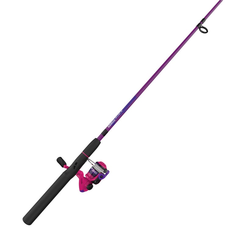 Zebco Splash Junior Spinning Reel and Fishing Rod Combo, 4-Foot 2-Piece Fishing Pole, Size 10 Reel, Changeable Right- or Left-Hand Retrieve, Pre-Spooled with 6-Pound Zebco Line, Blue - Image 1